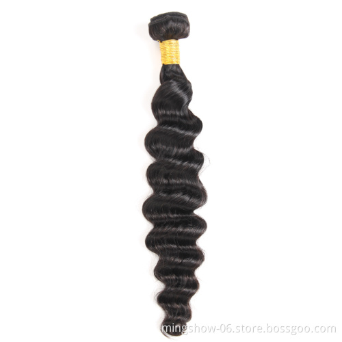 Brazilian loose deep wave hair weave, mink raw loose deep wave bundles